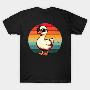 Silly Goose in Sunglasses Pun Meme Pool Funny Goose T-Shirt